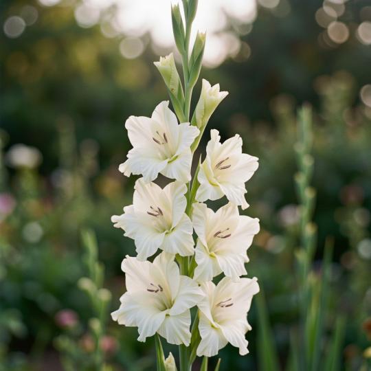 Гладиолус Москва Белокаменная 5 шт.